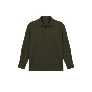 Oversized Flow Shirt in Olive Green
