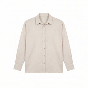 Oversized Long Sleeve Shirt in Off-White
