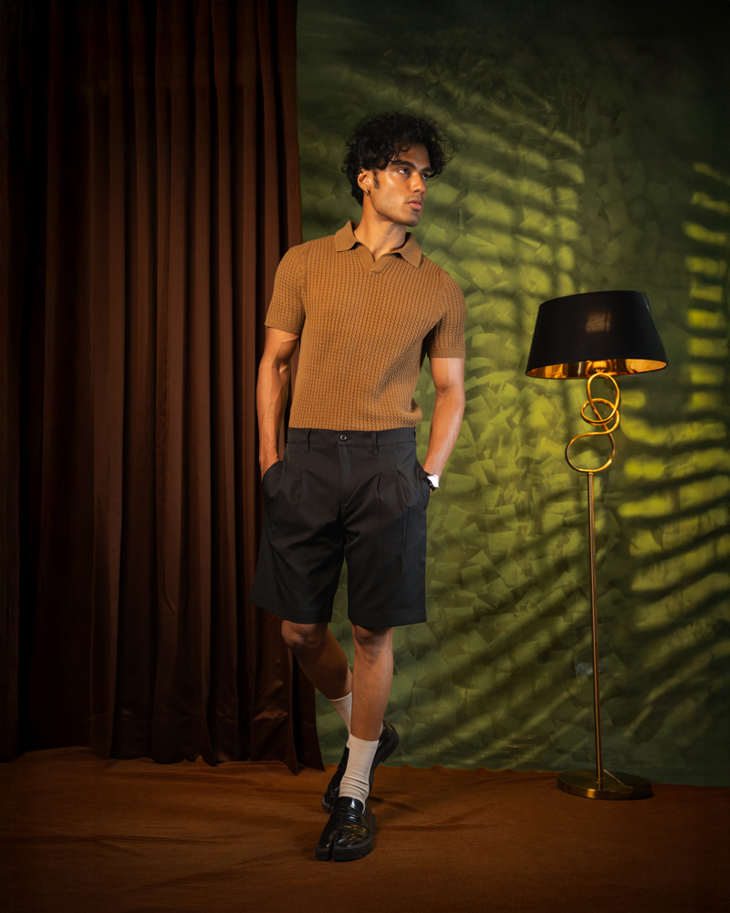Pleated Summer Shorts in Black - Image 8