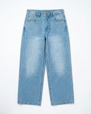 Unisex Baggy Jeans in Light Blue