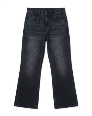Unisex Bootcut Jeans in Black