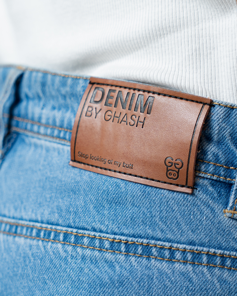 Unisex Bootcut Jeans in Blue - Image 10