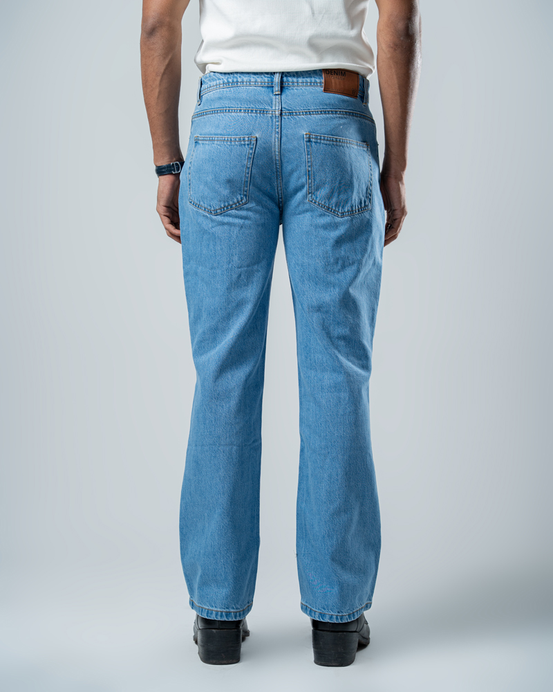 Unisex Bootcut Jeans in Blue - Image 15