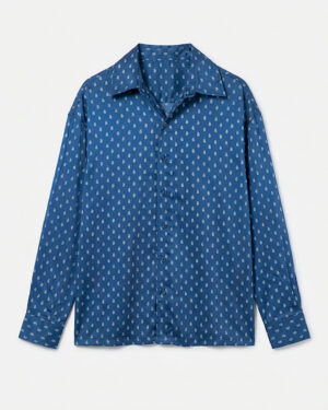 Unisex Printed Party Shirt in Blue