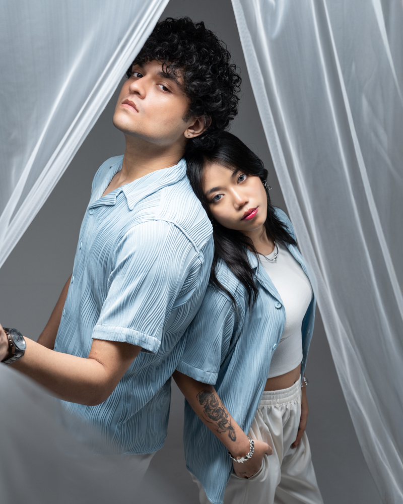 Wavy Patterned Cuban Shirt in Sky Blue - Image 6